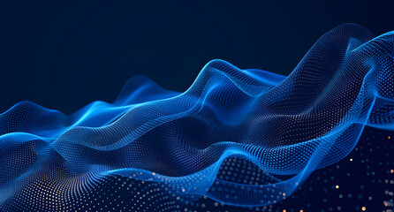 abstract digital blue background with lights, glowing blue interwoven lines, technology futuristic network speed concept