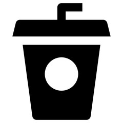 milk shake drink glyph icon