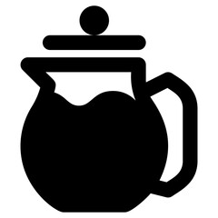 tea pot glyph icon