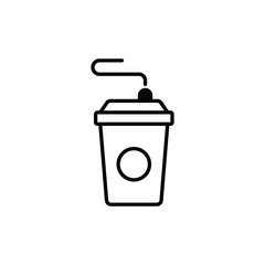 Coffee Cup icon design with white background stock illustration