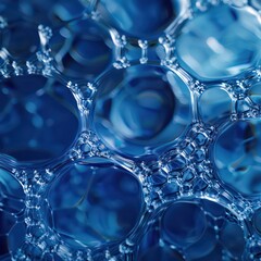 Mesmerizing bubbles dance in the serene blue waters, capturing a fleeting moment of tranquil beauty in a world of motion

