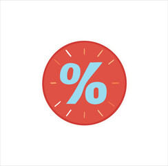 Discount Percentage Sign for Sales Promotions
