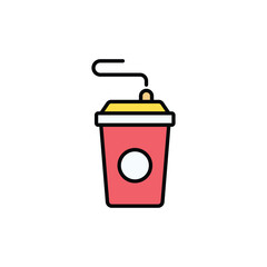 Coffee Cup icon design with white background stock illustration