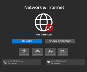 Window bar status Icons. network icons GUI design set status bar icons. Status bar icon set. Vector illustration