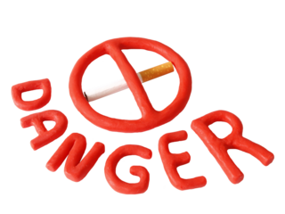 No smoking sign on white background isolated