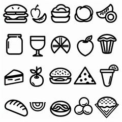 various food catagory icon