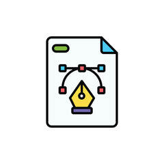 Vector File icon design with white background stock illustration
