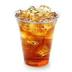 photo of ice tea on the plastic cup
