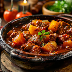 Close-up Shot front view image of Old-Fashioned Goulash