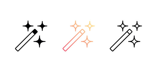 Magic Wand icon design with white background stock illustration © TAMS