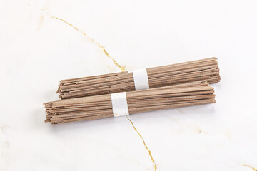 Asian aw soba bukwheat noodle