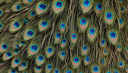 Obraz premium peacock feather texture background