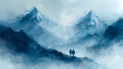 Muted Tones of Mountain Solitude