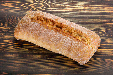 Italian ciabatta bread fresh and crust
