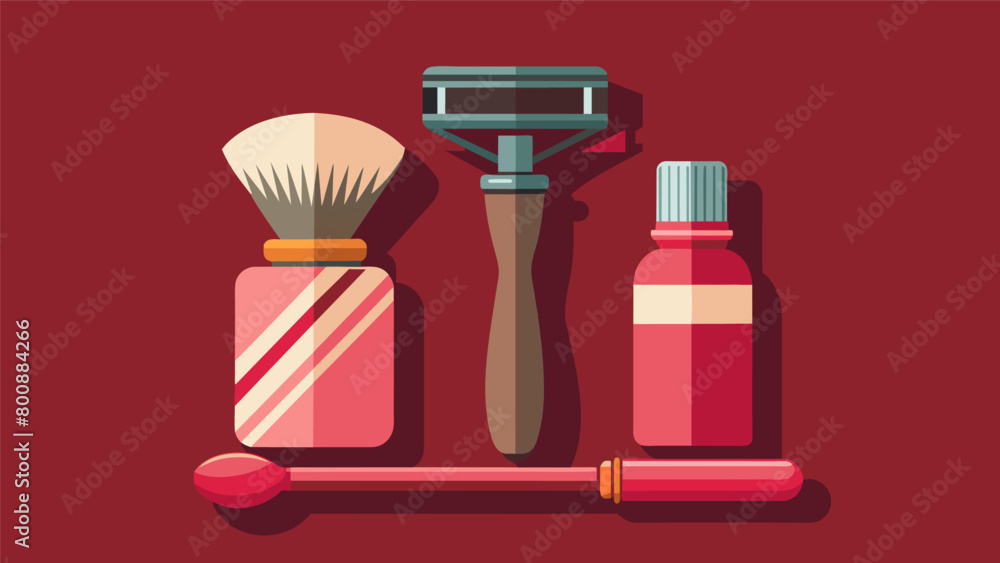 Poster the smooth polished edges of the luxurious shaving set added a touch of elegance to the already high