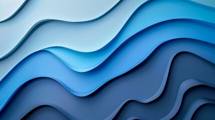 Abstract blue waves background