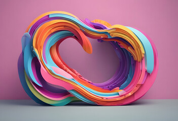 abstract colorful swirl