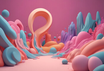 pastel 3d background