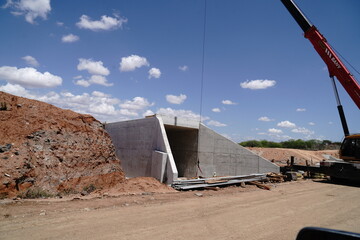 Culvert with crane