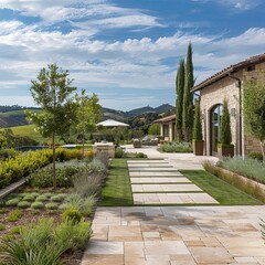 pavers design for california landscaping