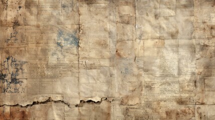 Old grunge newspaper texture background