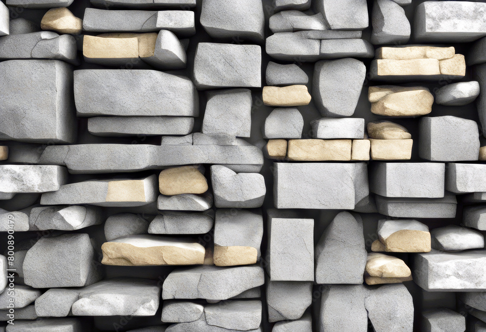 Poster 'stone rough marble blocks counter object grunge isolated rendering texture concrete black shelves 3