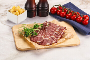 Italian pork sausage - prosciutto crudo