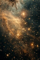 Amazing and beautiful nebula in deep space