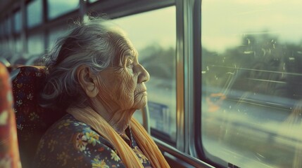 Desolate Roads, Weary Soul: The empty highway outside the bus window resonates with the old woman's sense of emptiness.