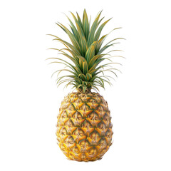 Fresh pineapple isolated on transparent background