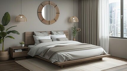Contemporary Bedroom with Modern Design Elements