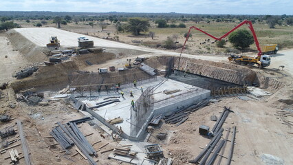 fountain concrete work