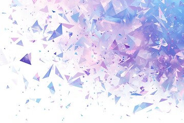 Vibrant Blue and Purple Abstract Triangles Background Design - obrazy, fototapety, plakaty