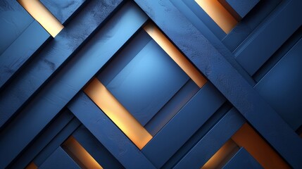 The background is dark blue abstract with glowing blue gradient geometric lines. A modern shiny blue diagonal rounded lines pattern. 3D geometric lines. Futuristic concept. Valid for banners, covers, - obrazy, fototapety, plakaty