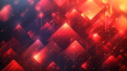 Modern gradient rounded line pattern with glowing red geometric lines. Ideal for banner, brochure, flyer, cover, presentation, web. Modern illustration. - obrazy, fototapety, plakaty