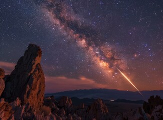 Stunning Night Sky Over Alabama Hills