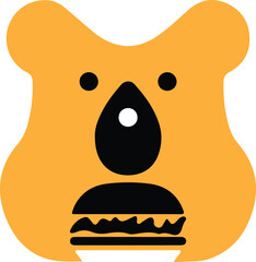 Burger food bear
