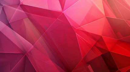 bold geometric shapes of rose red and crimson, ideal for an elegant abstract background