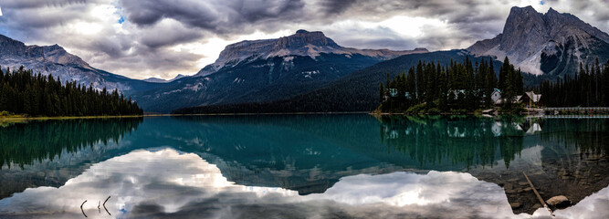 Emerald Lake Reflection in Alberta, Canada