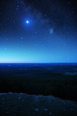 Starry Night Over Blue Ridge Mountains