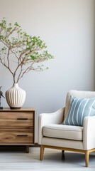 A Stylish Living Room With Minimalist Decor