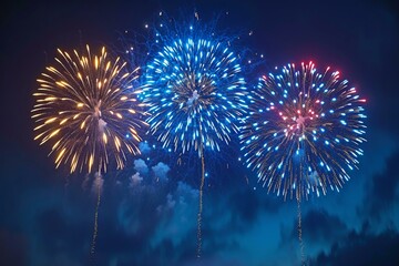 Fireworks light up the sky in celebration