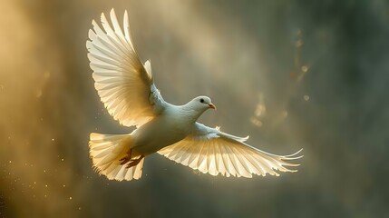 Obraz premium Baroque Inspired: A Divine Bird in a Timeless Passage