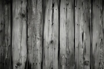 Black and white wooden fence planks background