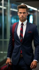 Young professional man in a suit