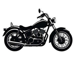 Motor Bike icon vector line art design