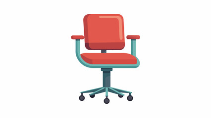 Fototapeta premium office chair vector art illustration with white background 