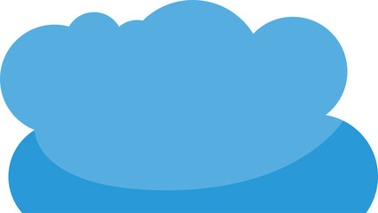 Blue Cloudscape Illustration