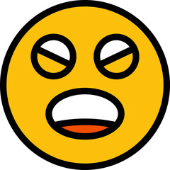 Fototapeta premium Angry Face Emoticon