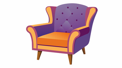 armchair chair lat style, Isolated on white background Vector illustration with white background